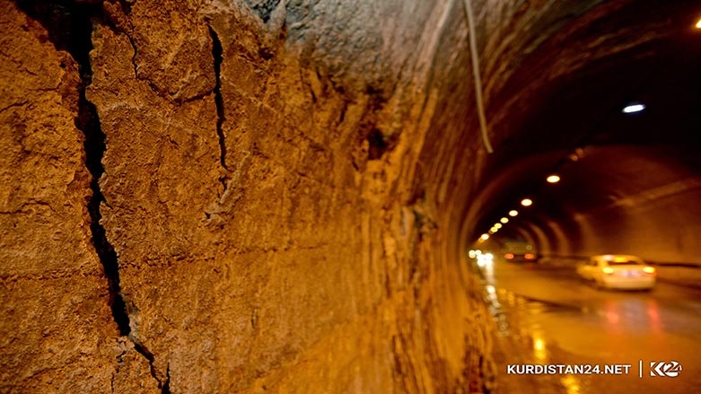 به‌ وێنه‌.. ڕۆژ دوای ڕۆژ تونێلی ده‌ربه‌ندیخان مه‌ترسیدارتر ده‌بێت